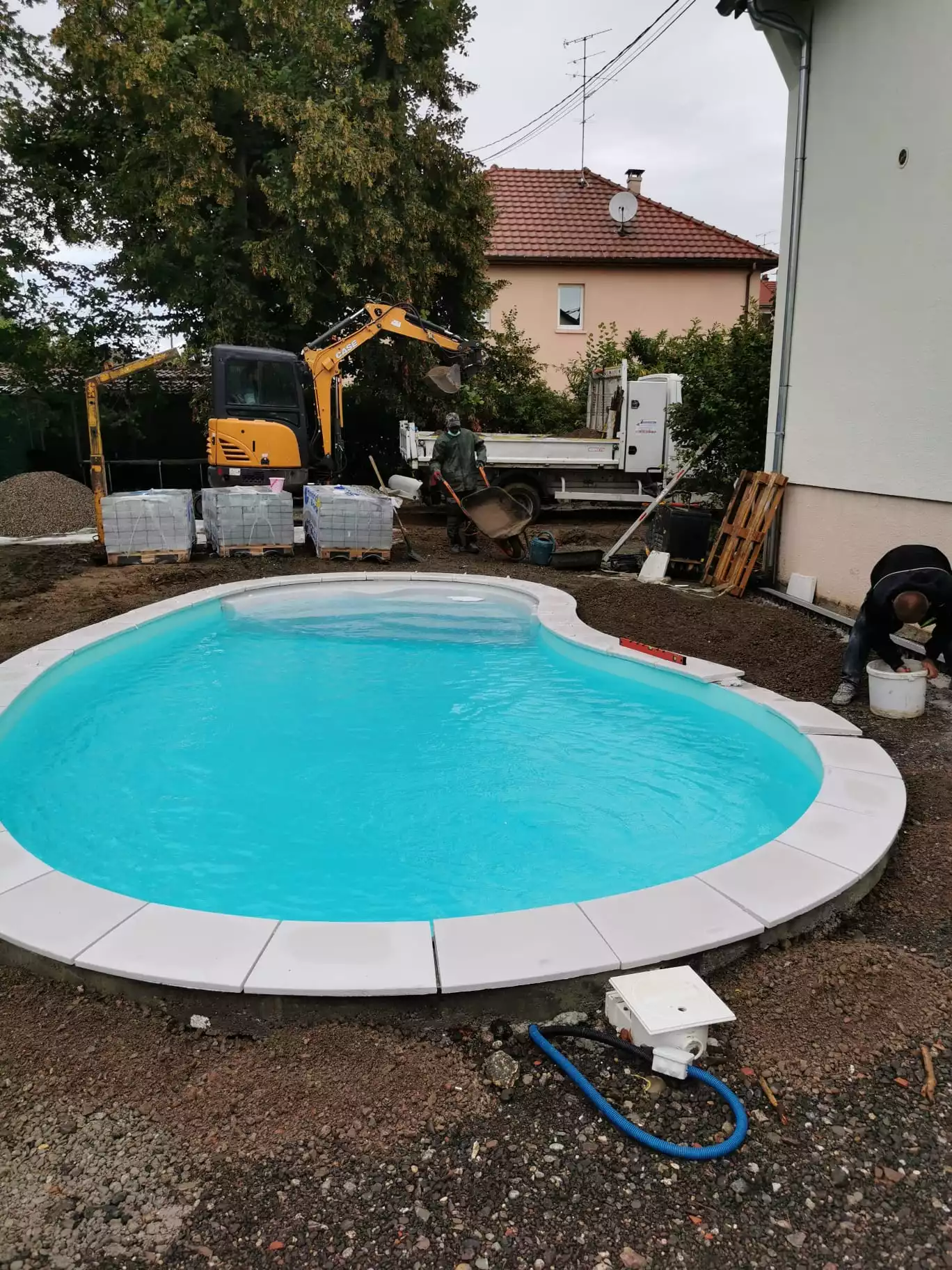 Construction d'une piscine dans le département du haut-Rhin (68)